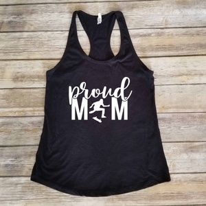 Proud Skateboard Mom - black tank top -sports mama